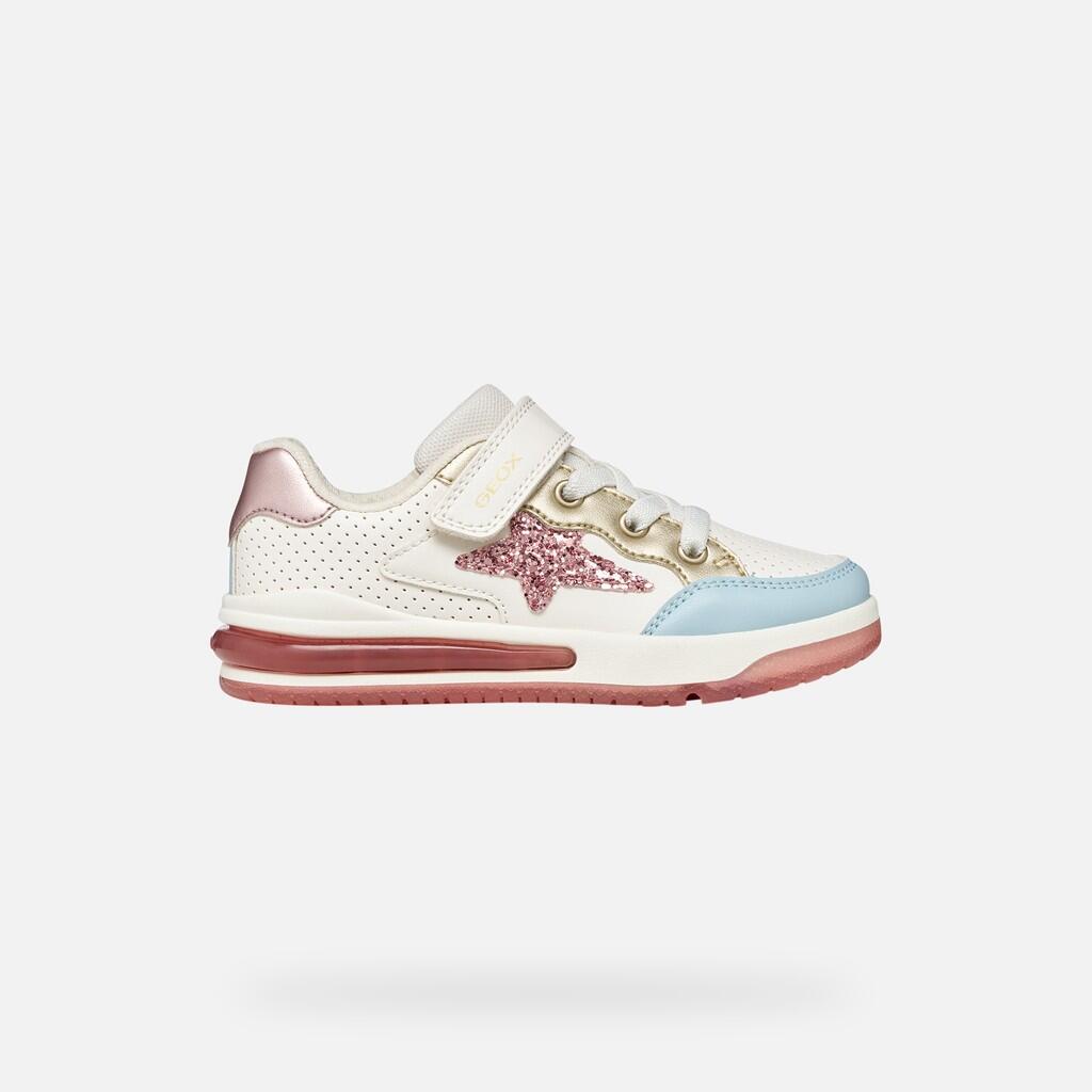 Baskets Fille SKETLITE GIRL Blanc/Rose Clair 2/7