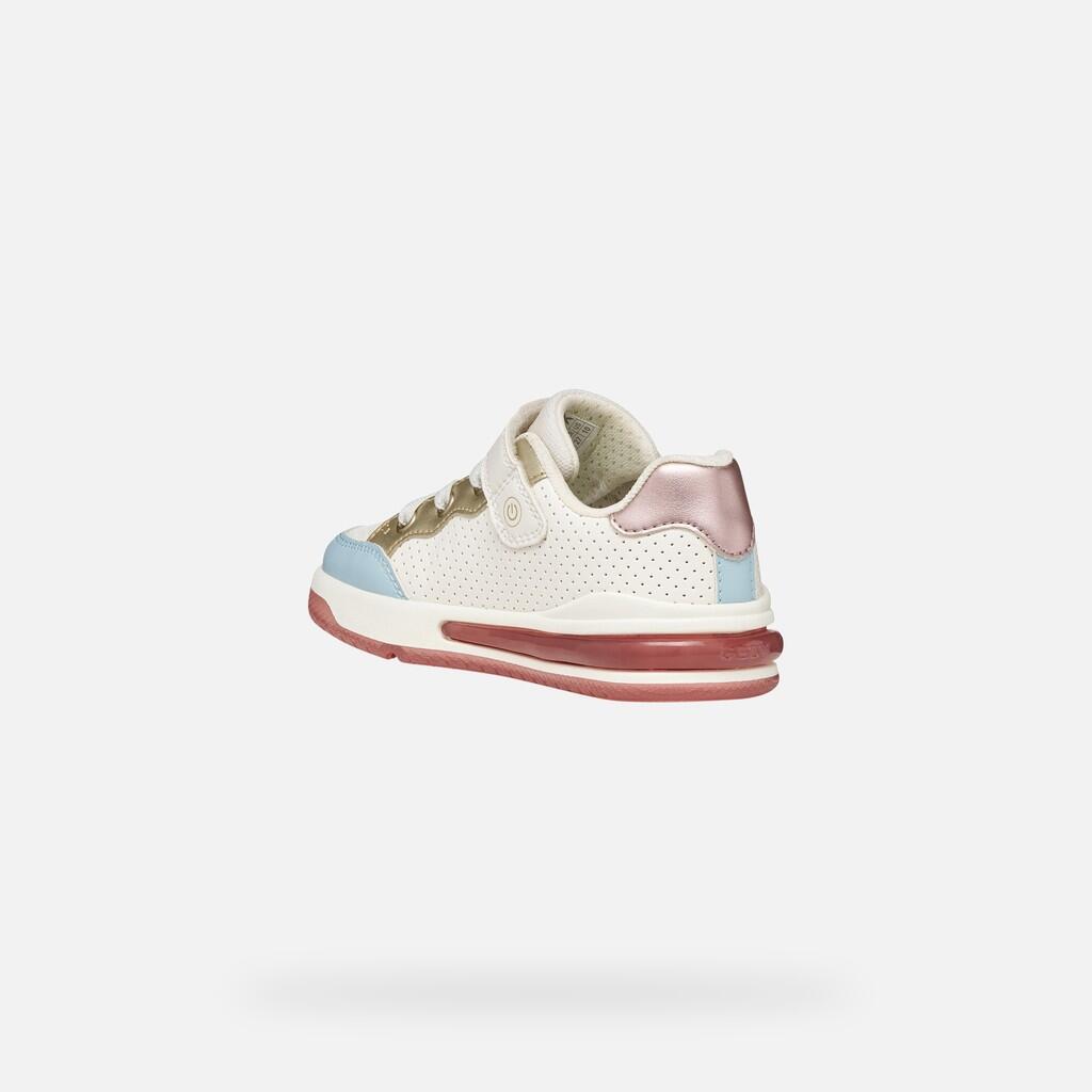 Baskets Fille SKETLITE GIRL Blanc/Rose Clair 4/7