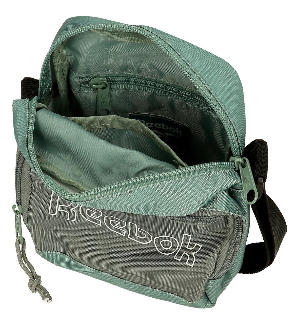 Bolsa tiracolo feminina Reebok Arlo verde-claro 3/5