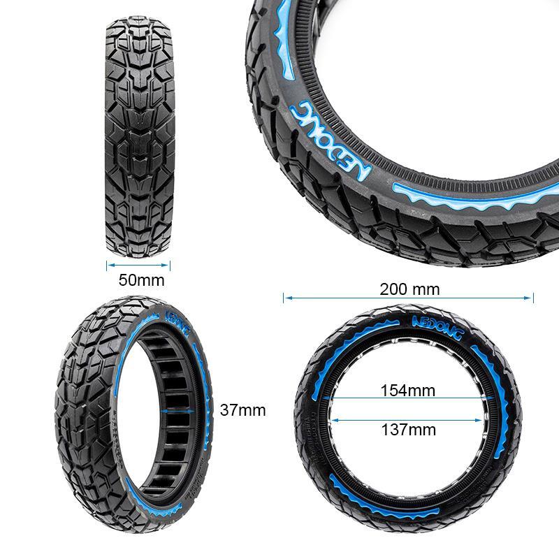 Rueda maciza ultraligera offroad 8,5x2 - azul [Nedong] 2/5