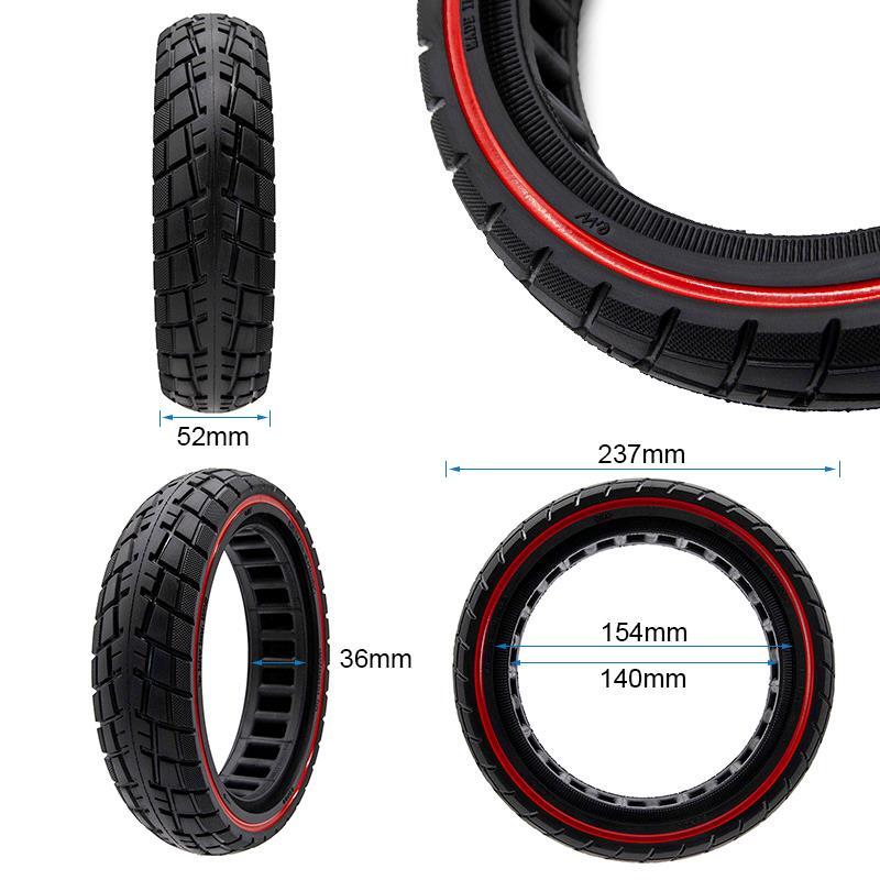Rueda maciza offroad ultraligera 10x2,125-6,1/B34 linea roja [Ewheel] 2/5