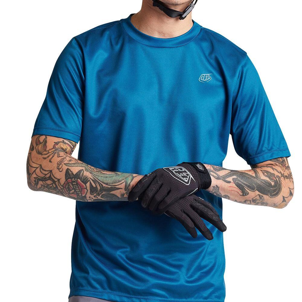 Maillot Manches Courtes Enfant Troy Lee Designs Flowline Aircore Noir 5/6