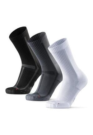 Gepolsterte Laufsocken für lange Distanzen Anti-Blasen Crew 3 Paar