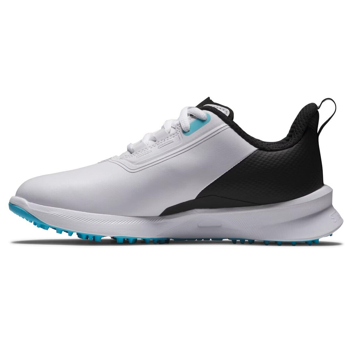 Chaussures de golf Footjoy Fuel Junior noires et blanches 2/4