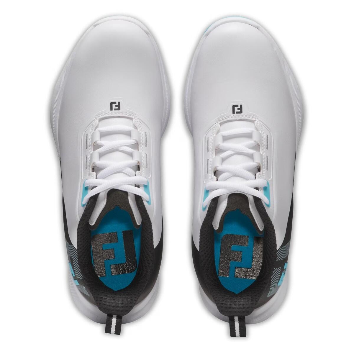 Chaussures de golf Footjoy Fuel Junior noires et blanches 4/4