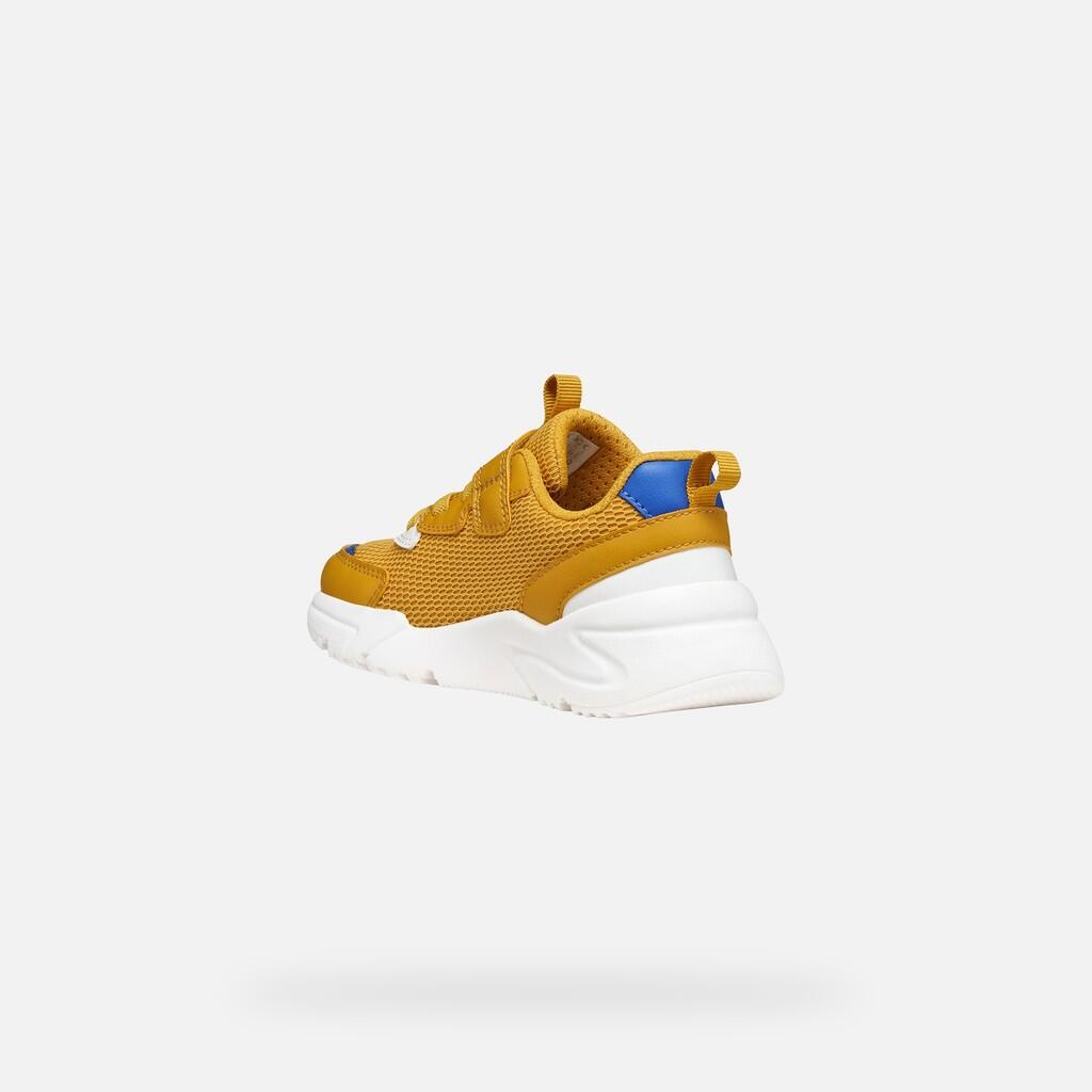 Baskets Garçon LOFTUS BOY Ocre/Blanc 5/7