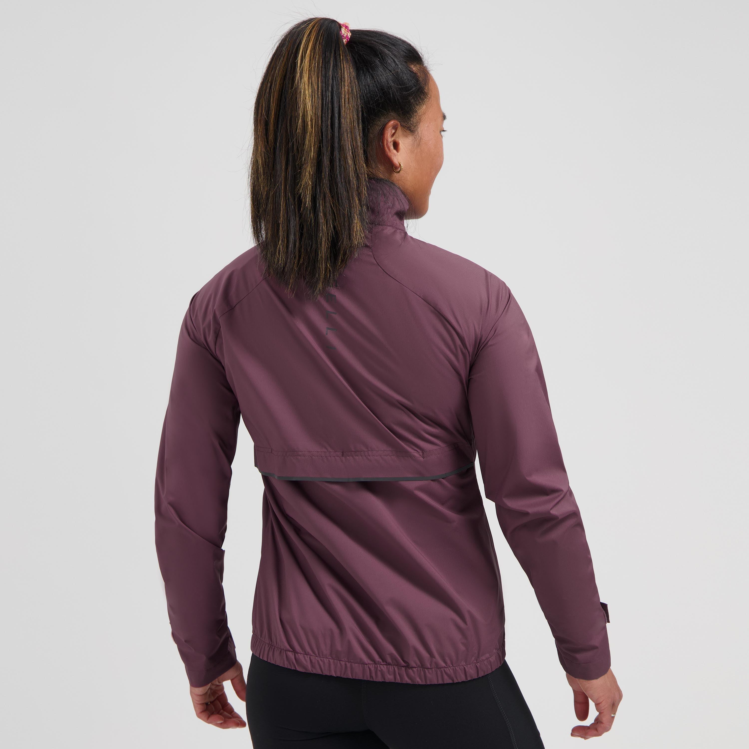 Veste de running femme Essential Aubergine 4/7
