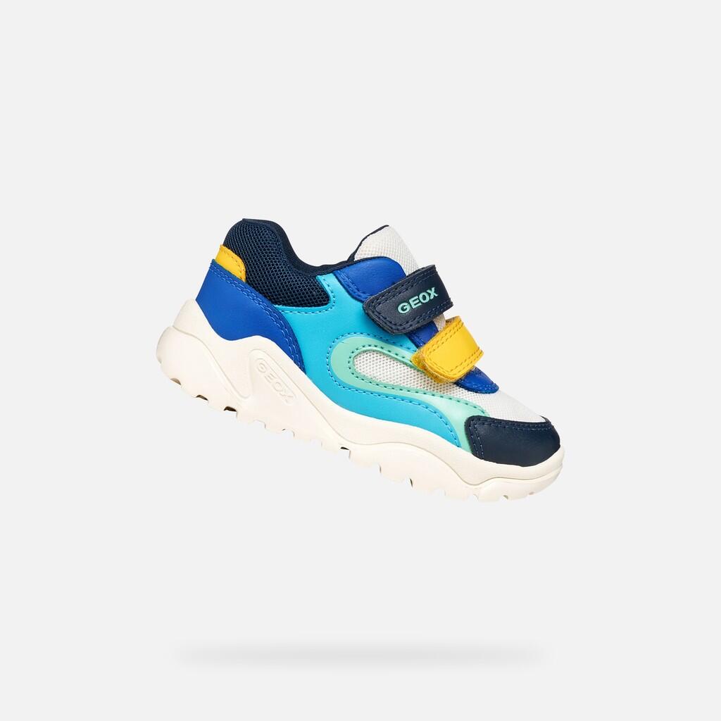 blanc / bleu navy