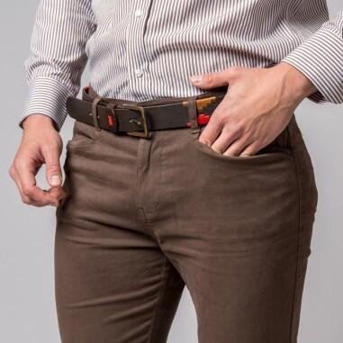 PANTALON CAMPERO CON BOTONES MOCA 2/5