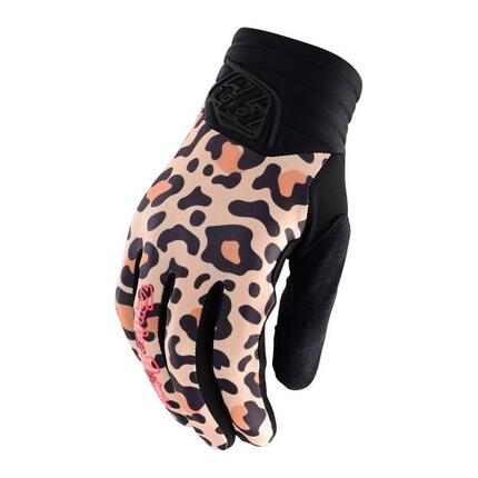 Guantes MTB LUXE LEOPARD ventilados y elásticos para mujer