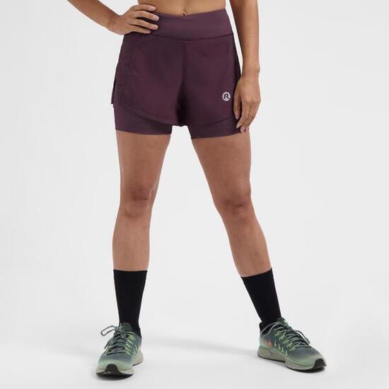 Short 2 EN 1 De Running Femme - Essential
