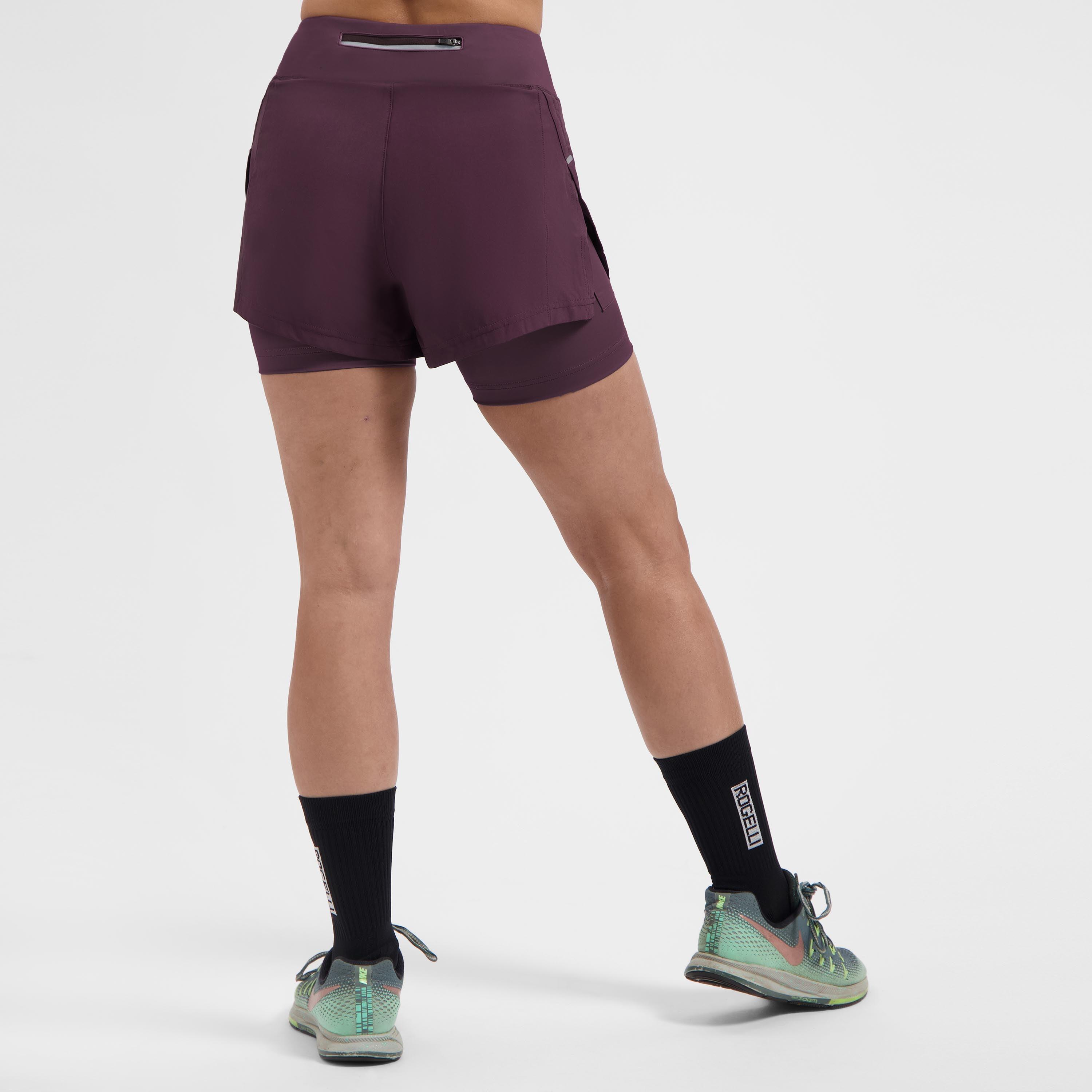 Pantaloncini da corsa 2 in 1 Donne - Essential 4/7