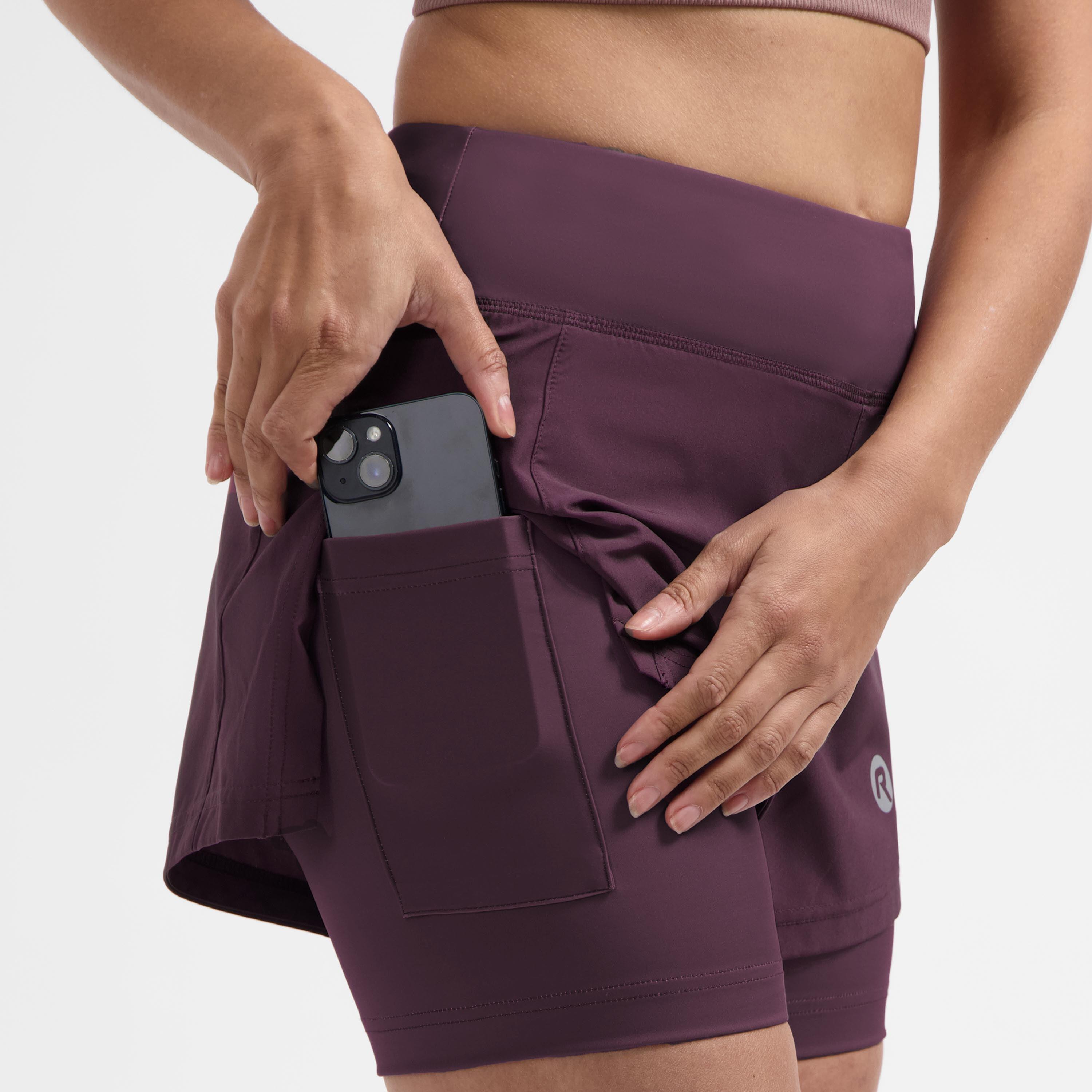 Pantaloncini da corsa 2 in 1 Donne - Essential 6/7