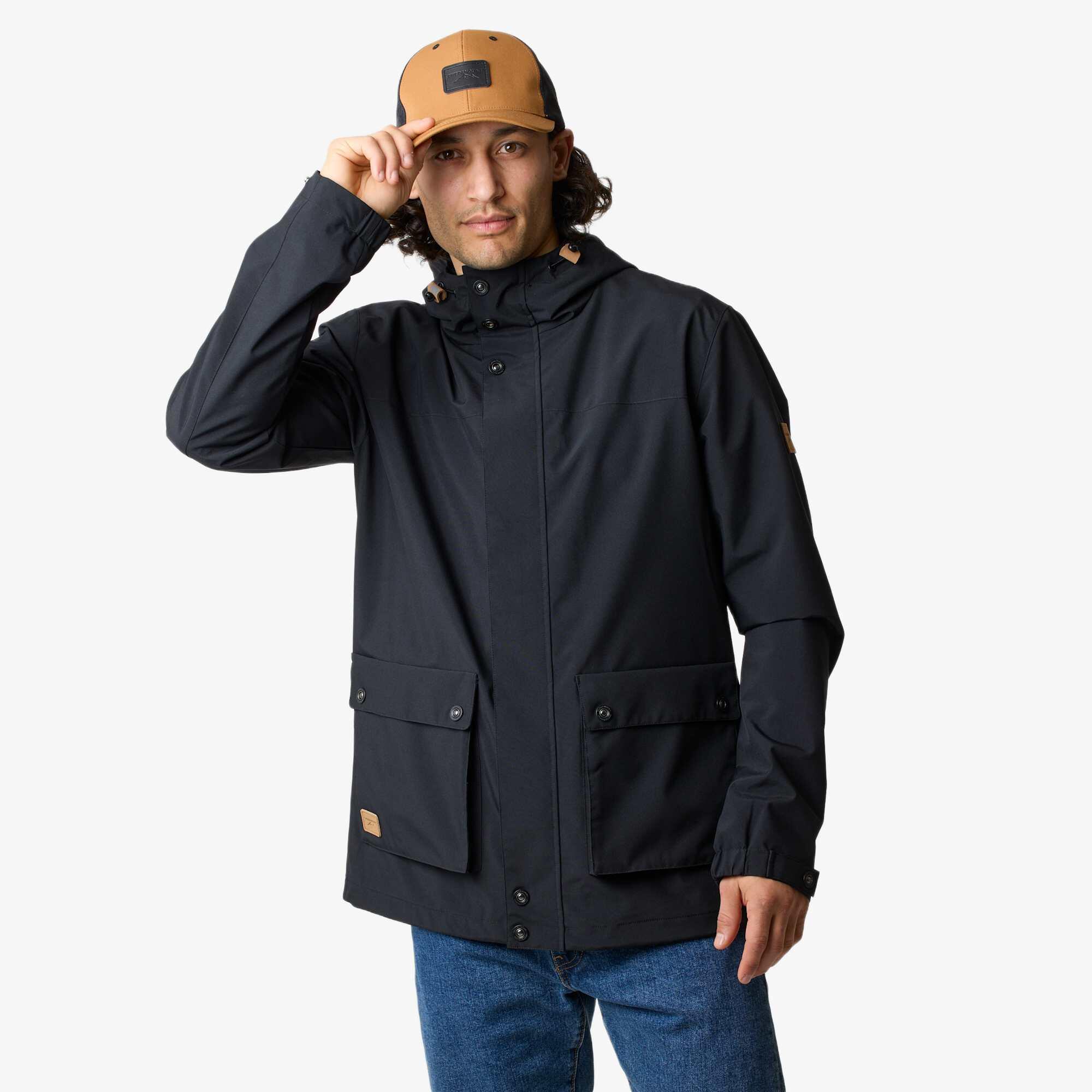 Kurtka Outdoor Wędrówki Mężczyzna Sarek Wodoodporny