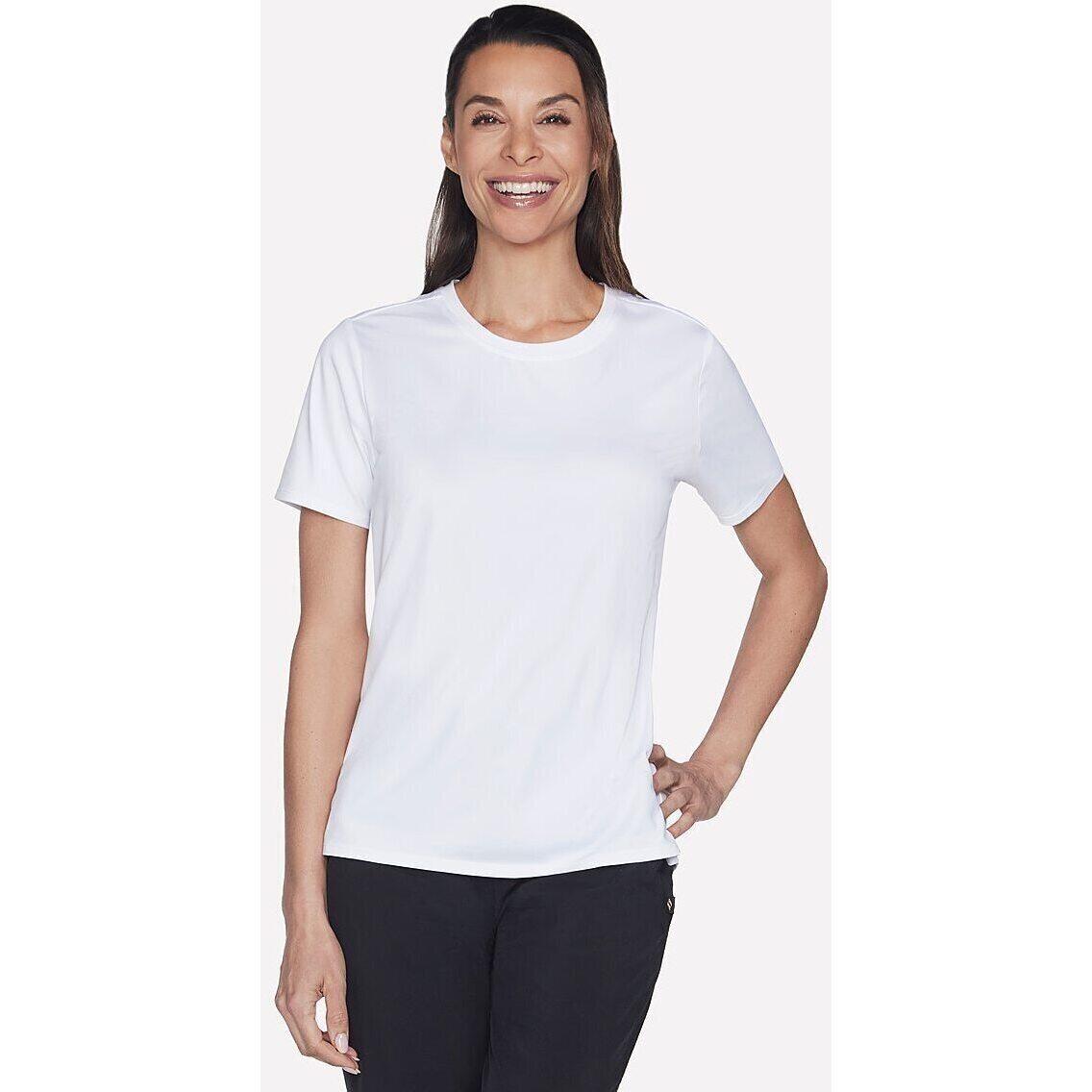 T-Shirt Skechers GODRI SWIFT TEE, Weiß, Damen 4/5