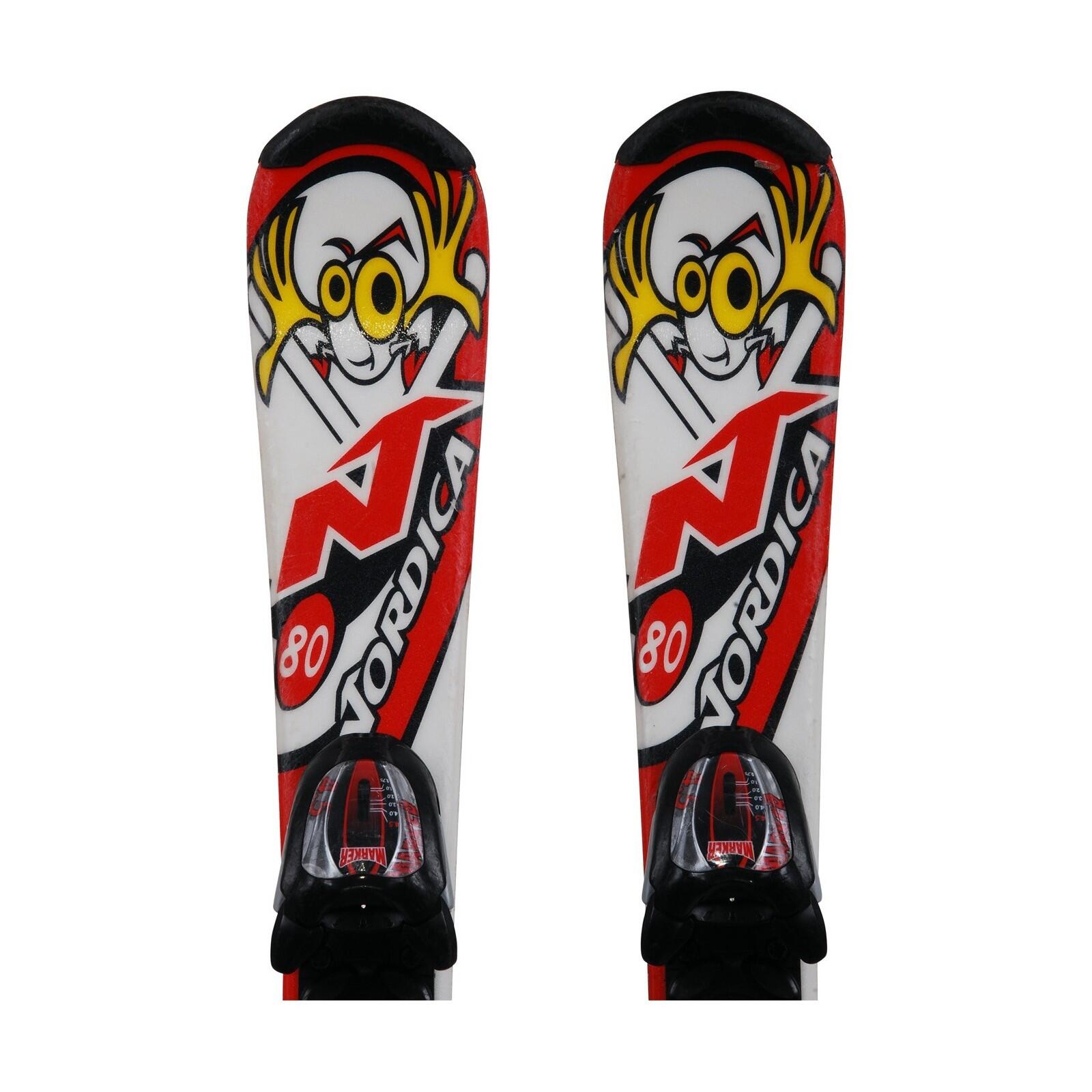 RECONDITIONNE - Ski Junior Nordica Nordy + Fixations 2/4