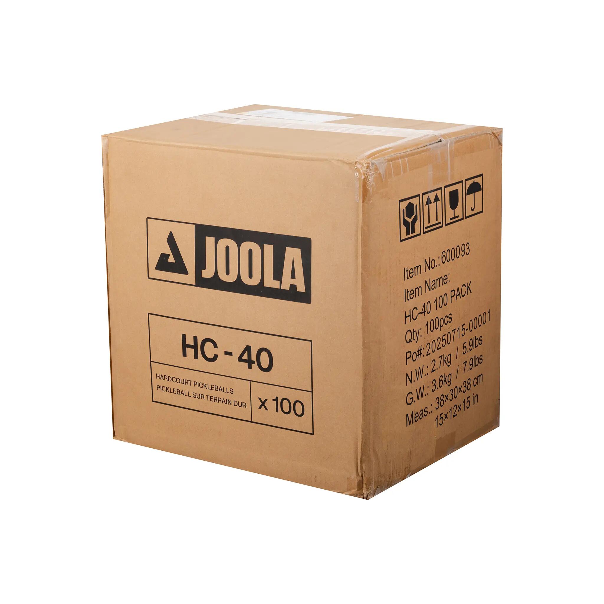 Bolas PICKLEBALL HC-40 (100 unidades) Joola 3/4