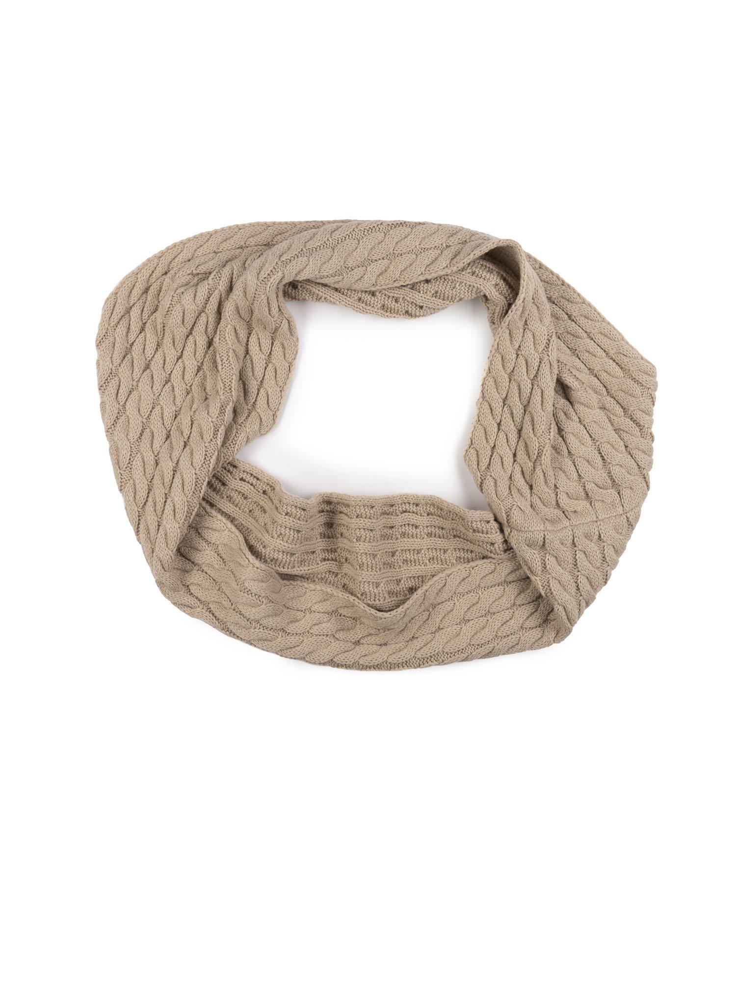 Bufanda de cuello redondo trenzada "relajada" 5/6