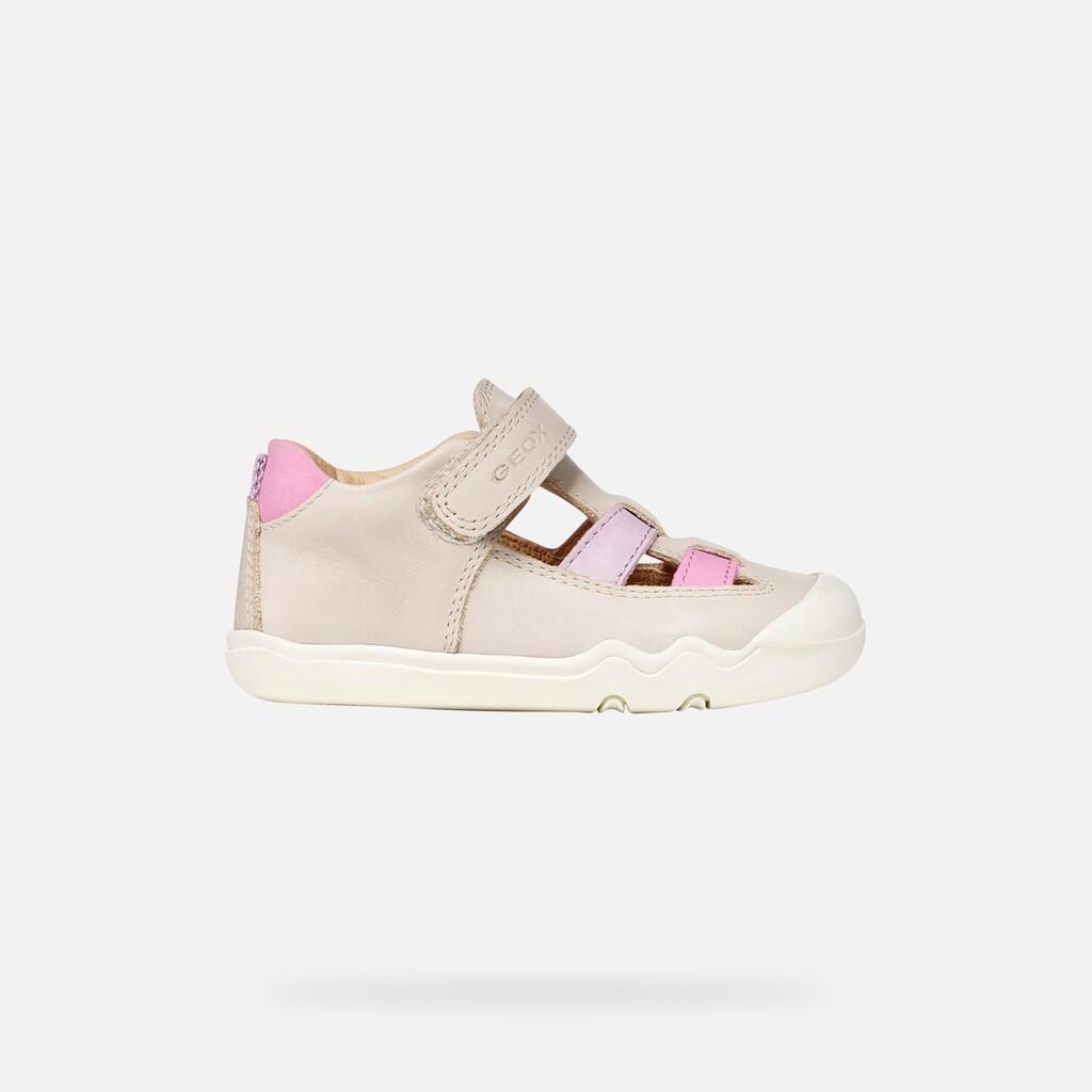 Baskets Bébé Fille STEPPIEUP BABY GIRL Ivoire/Rose 2/7