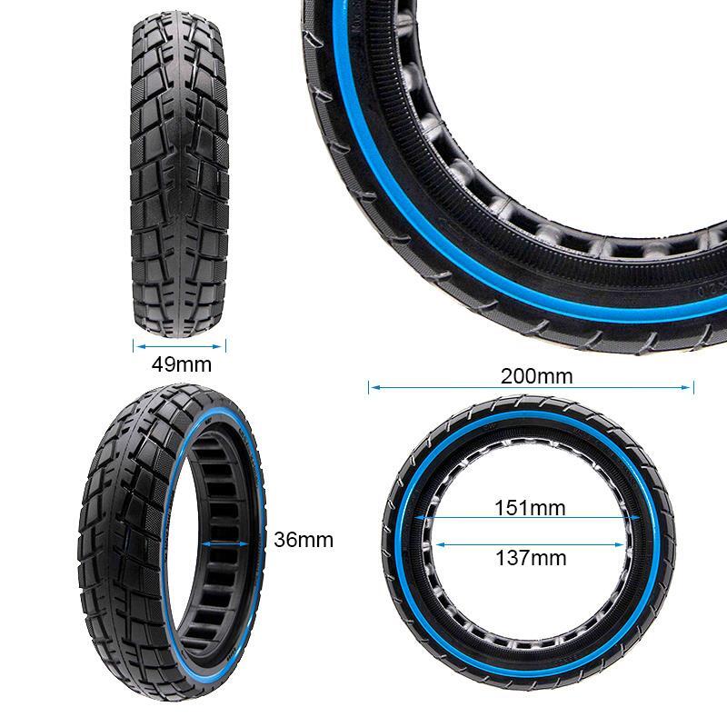 Rueda maciza ultraligera 8,5x2-6,1/B34 offroad linea azul [Ewheel] 2/5