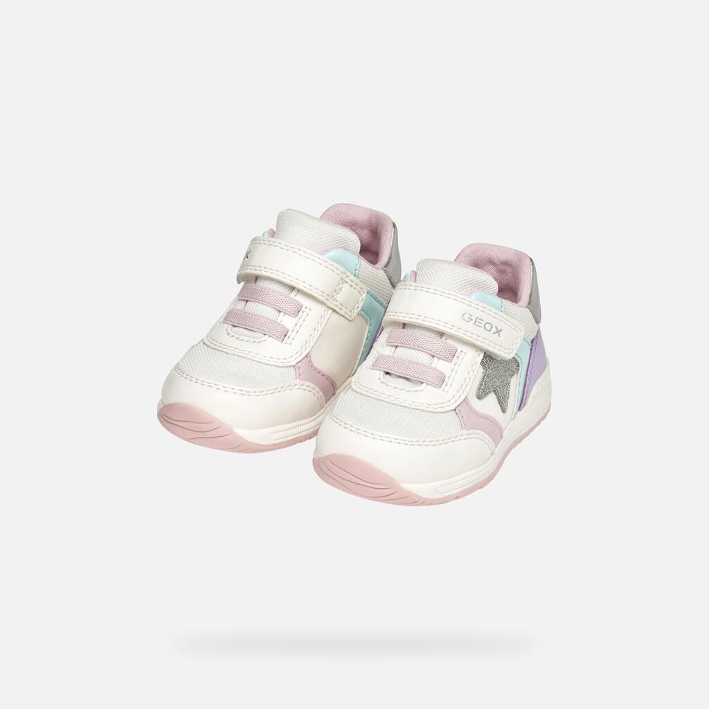 Premiers Pas Bébé Fille RISHON BABY GIRL Blanc Cassé/Lilas 3/7