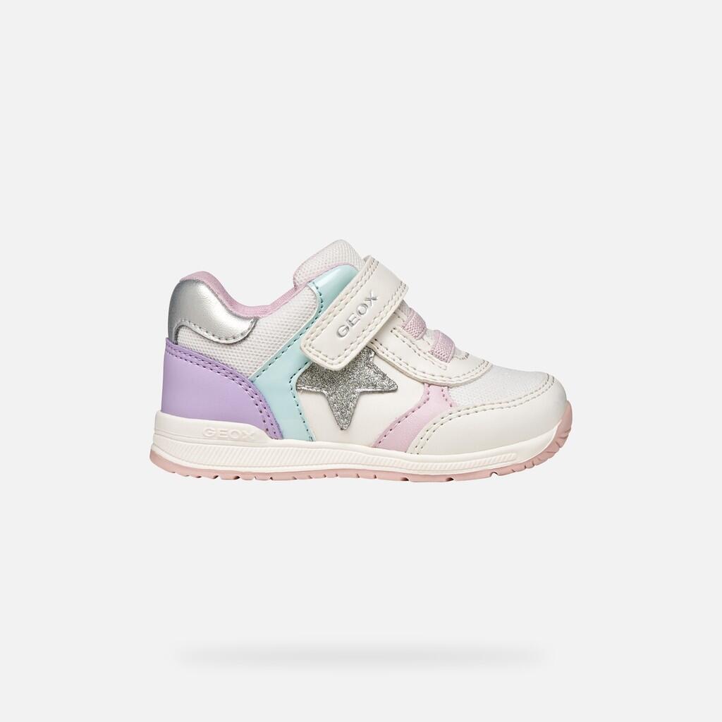 Premiers Pas Bébé Fille RISHON BABY GIRL Blanc Cassé/Lilas 2/7