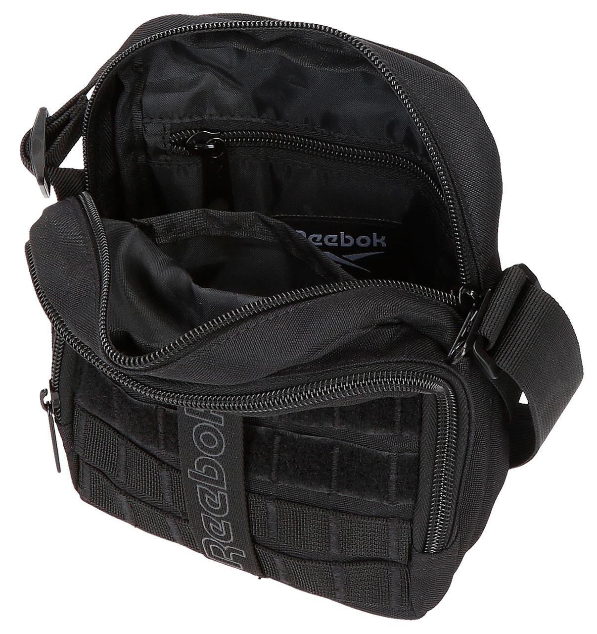 Bolsa tiracolo masculina Reebok Cross preto 3/5