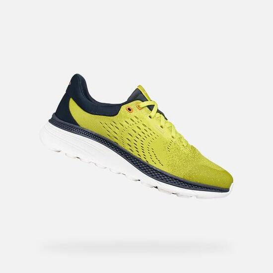 Baskets Homme U SPHERICA ACTIF X1 Citron Vert/Bleu Marine