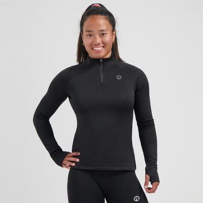 Hardlooptop dames essential lange mouwen zand