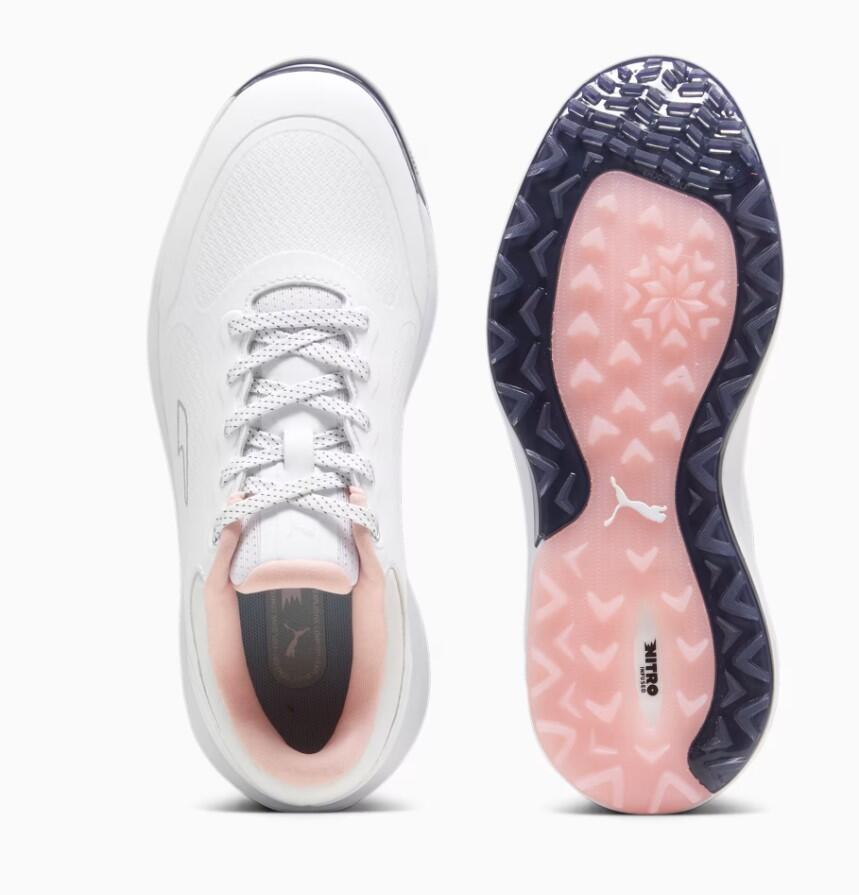 Chaussures de golf Puma Alphacat Nitro pour femme, blanches 3/5