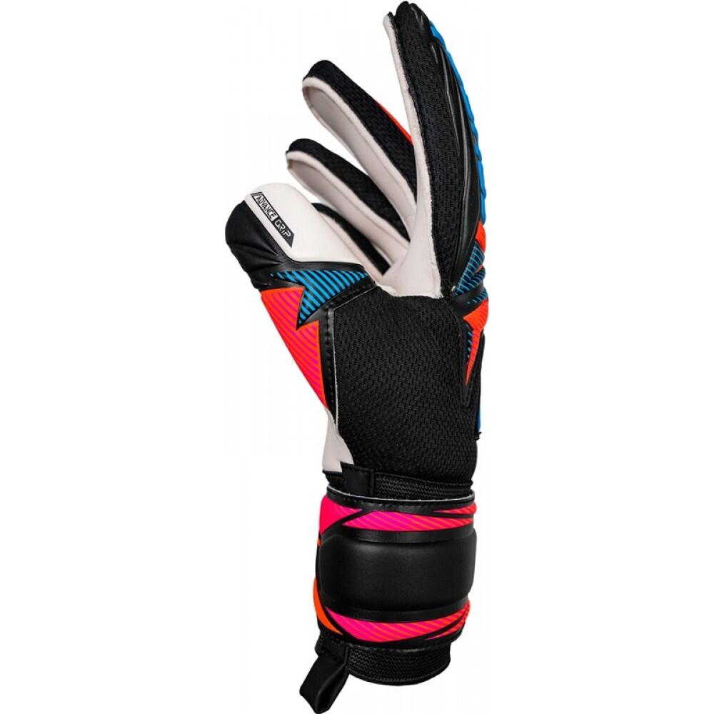 Rękawice bramkarskie Reusch Attrakt Advance black/aqua blue/shocking orange 4/7