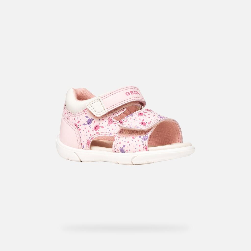 Sandales Bébé Fille B SANDAL ZAPITO GIRL Rose Clair/Blanc 4/7