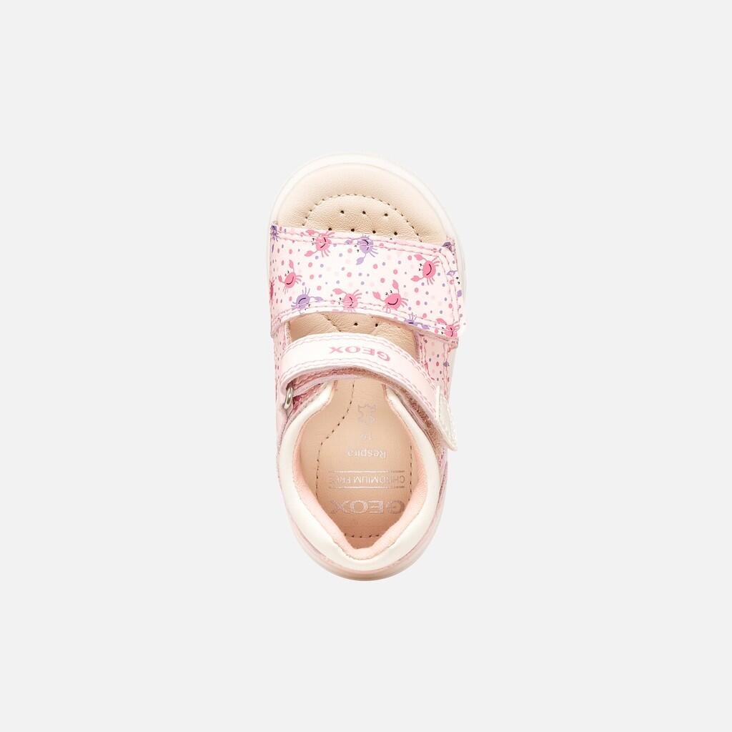 Sandales Bébé Fille B SANDAL ZAPITO GIRL Rose Clair/Blanc 7/7