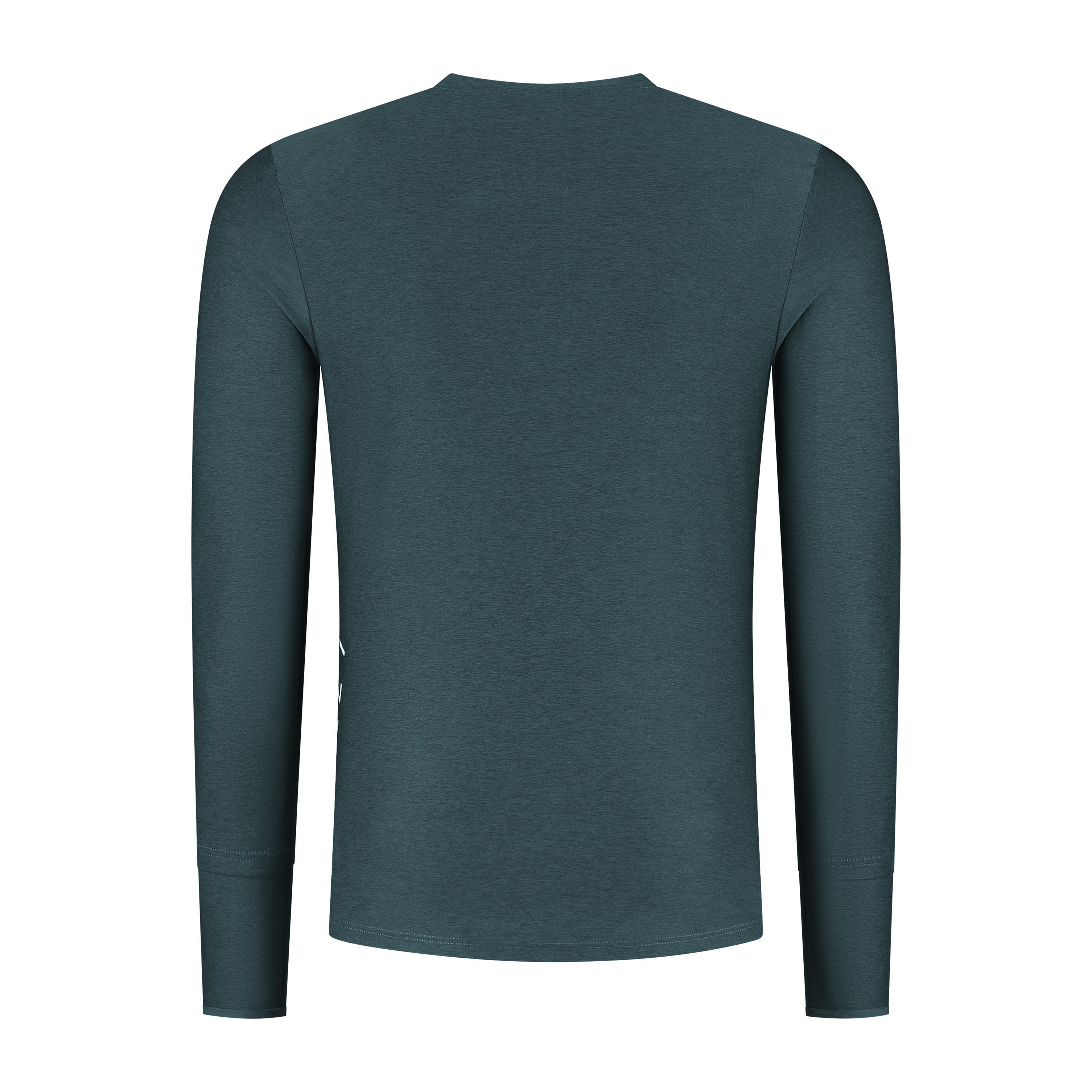 Hardloopshirt Lange Mouw Heren Donkerblauw Essential 3/7