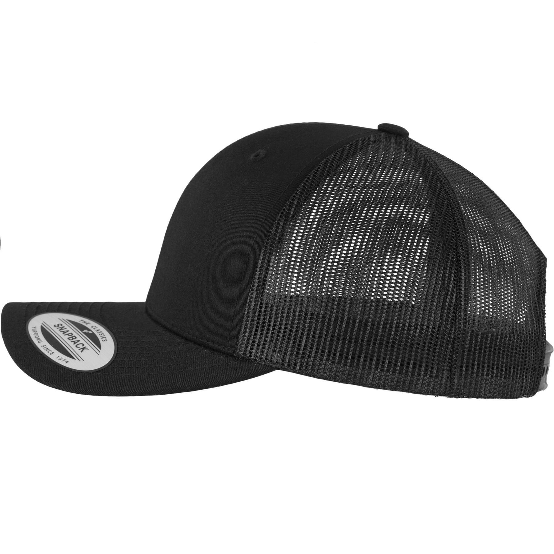 Kinder Trucker Cap mit gebogenem Schirm Flexfit Retro 3/4