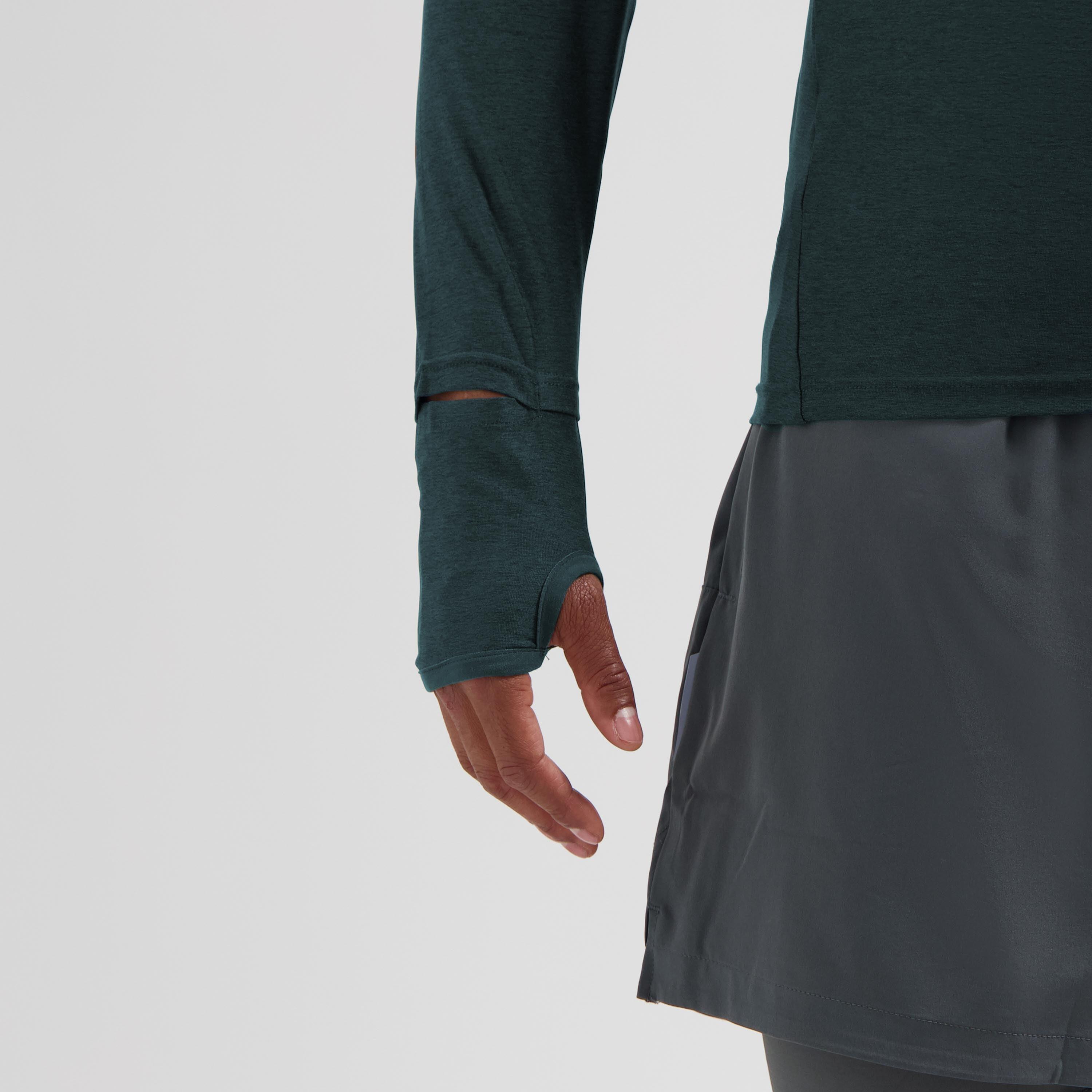 Hardloopshirt Lange Mouw Heren Donkerblauw Essential 6/7