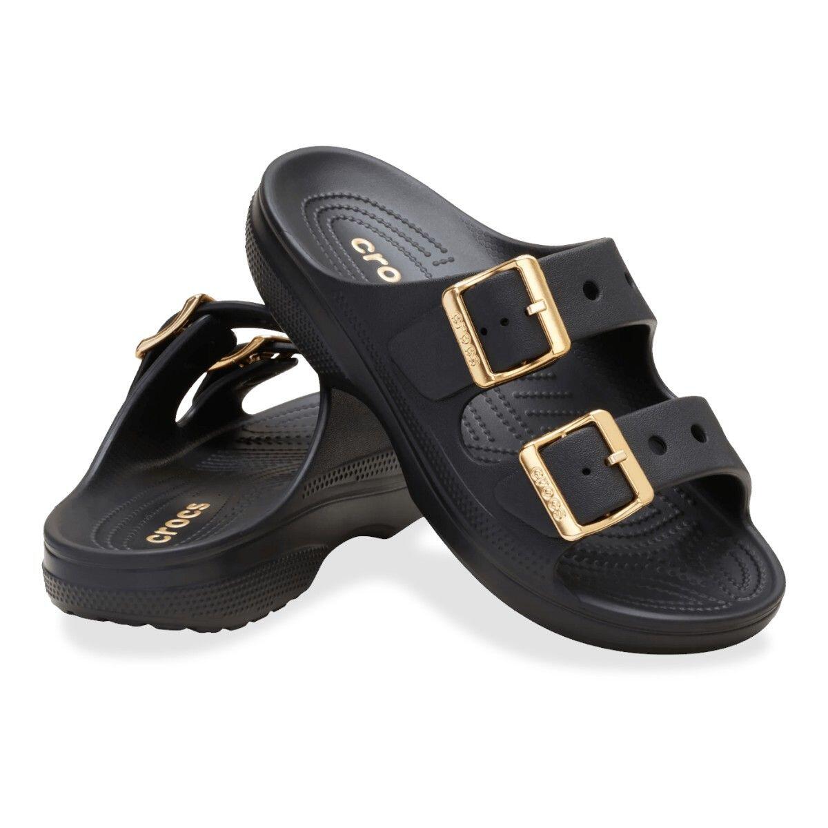 Mules Crocs SaturdayMetallicBuckleSandalW 3/5