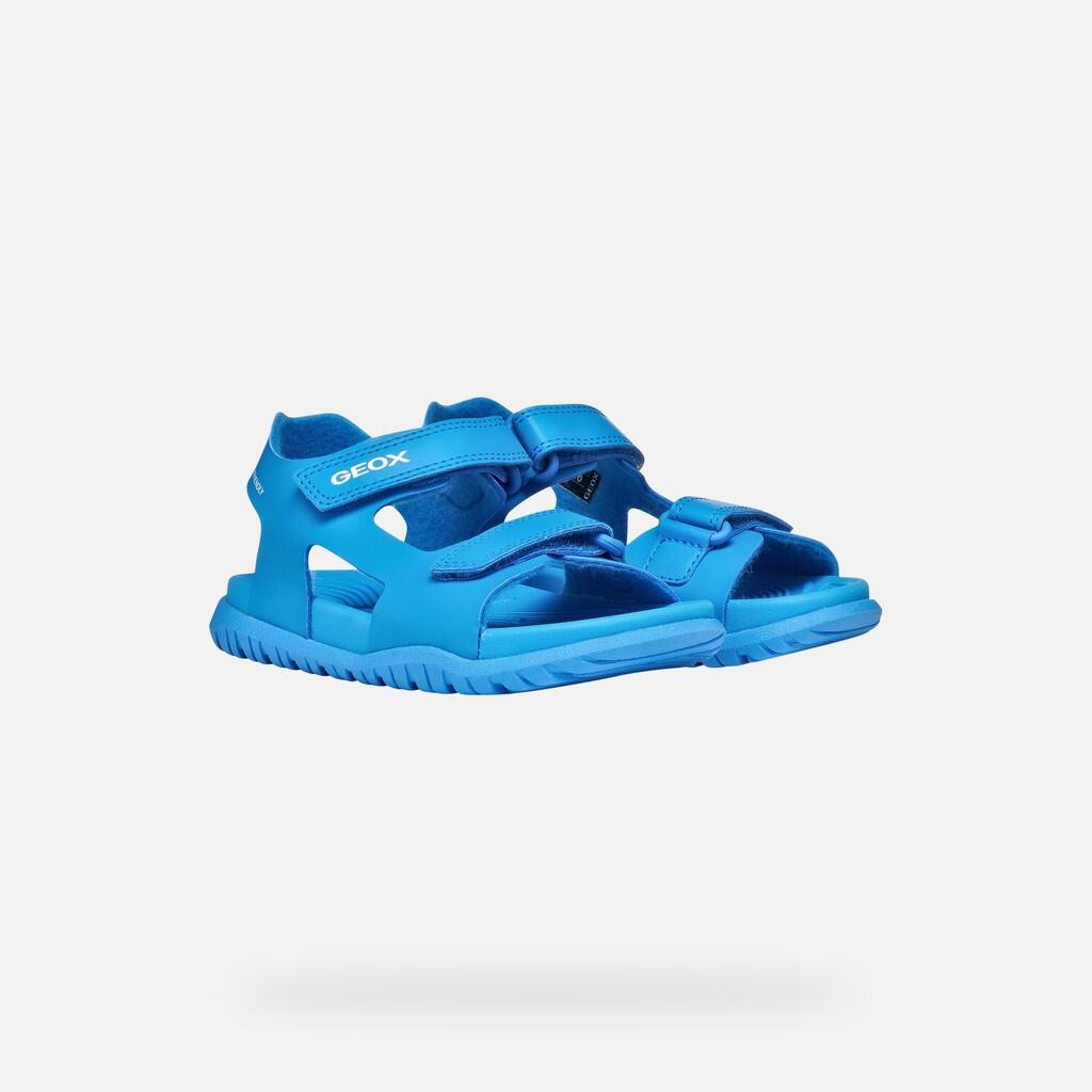 Sandales Garçon J SANDAL FUSBETTO BOY Bleu Ciel 3/7