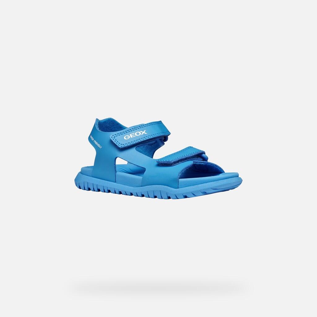 Sandales Garçon J SANDAL FUSBETTO BOY Bleu Ciel 4/7