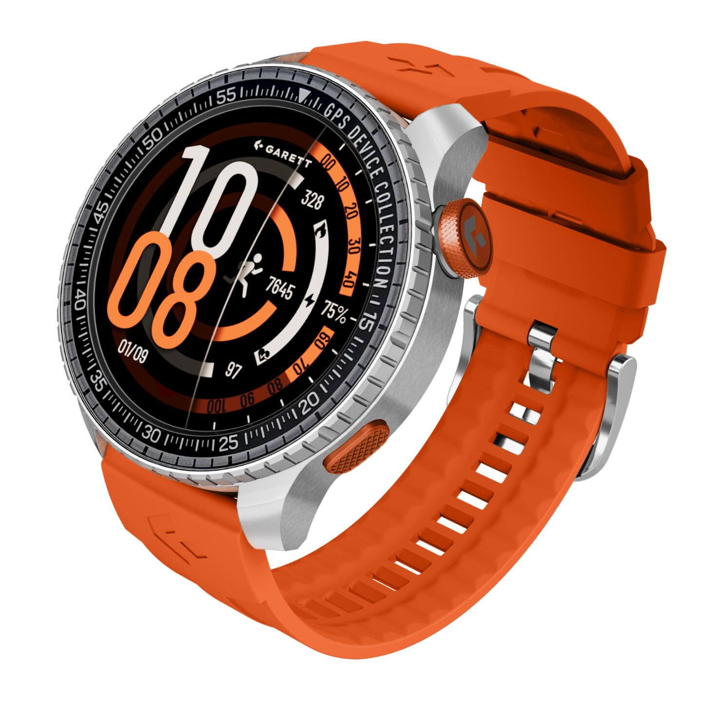 Smartwatch Garett Compass GPS srebrny