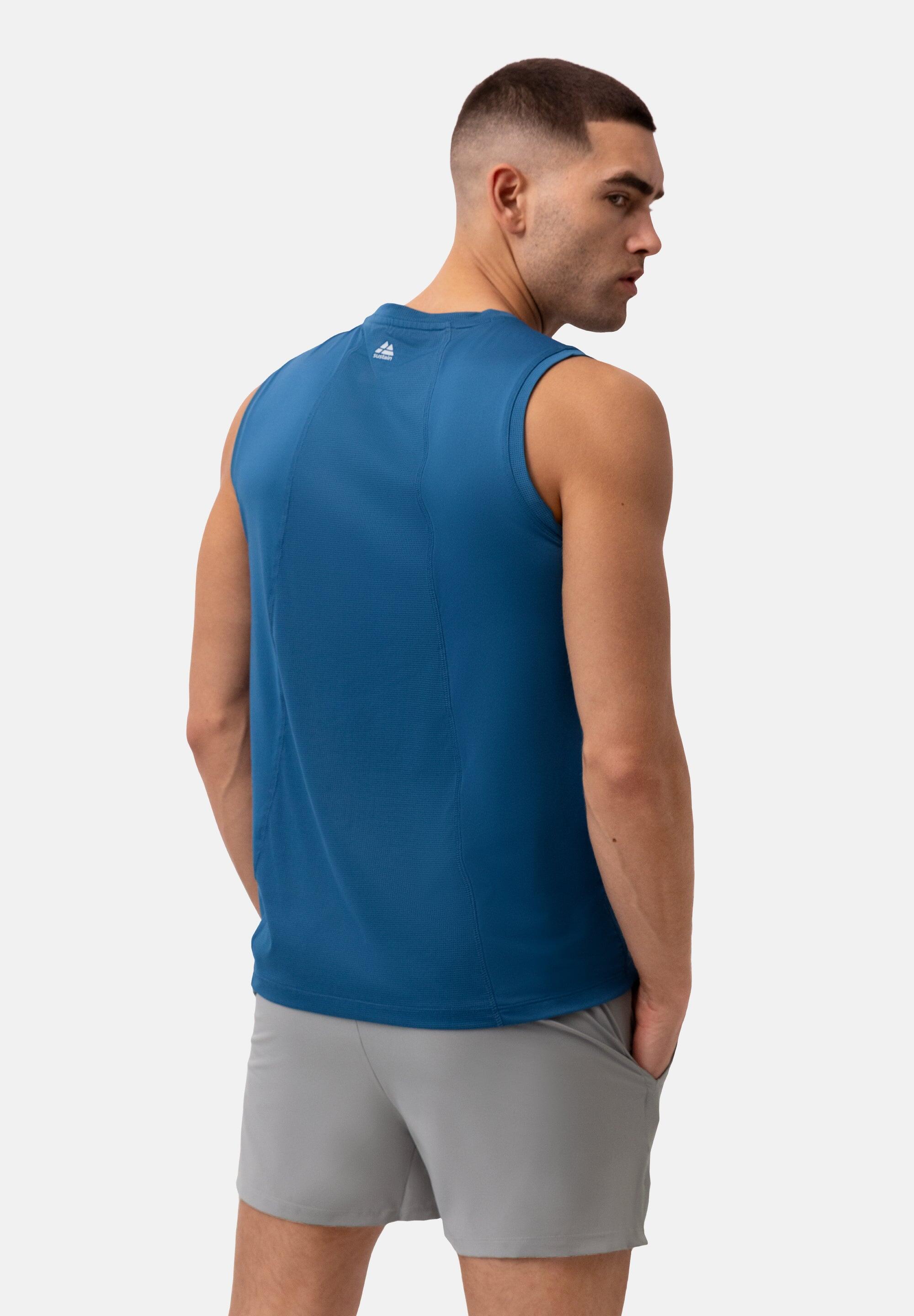Herren Sport Tanktops ärmellos Muskelpassform 2 Stück 3/5