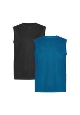 Sport tanktops voor heren mouwloos muscle fit 2 stuks