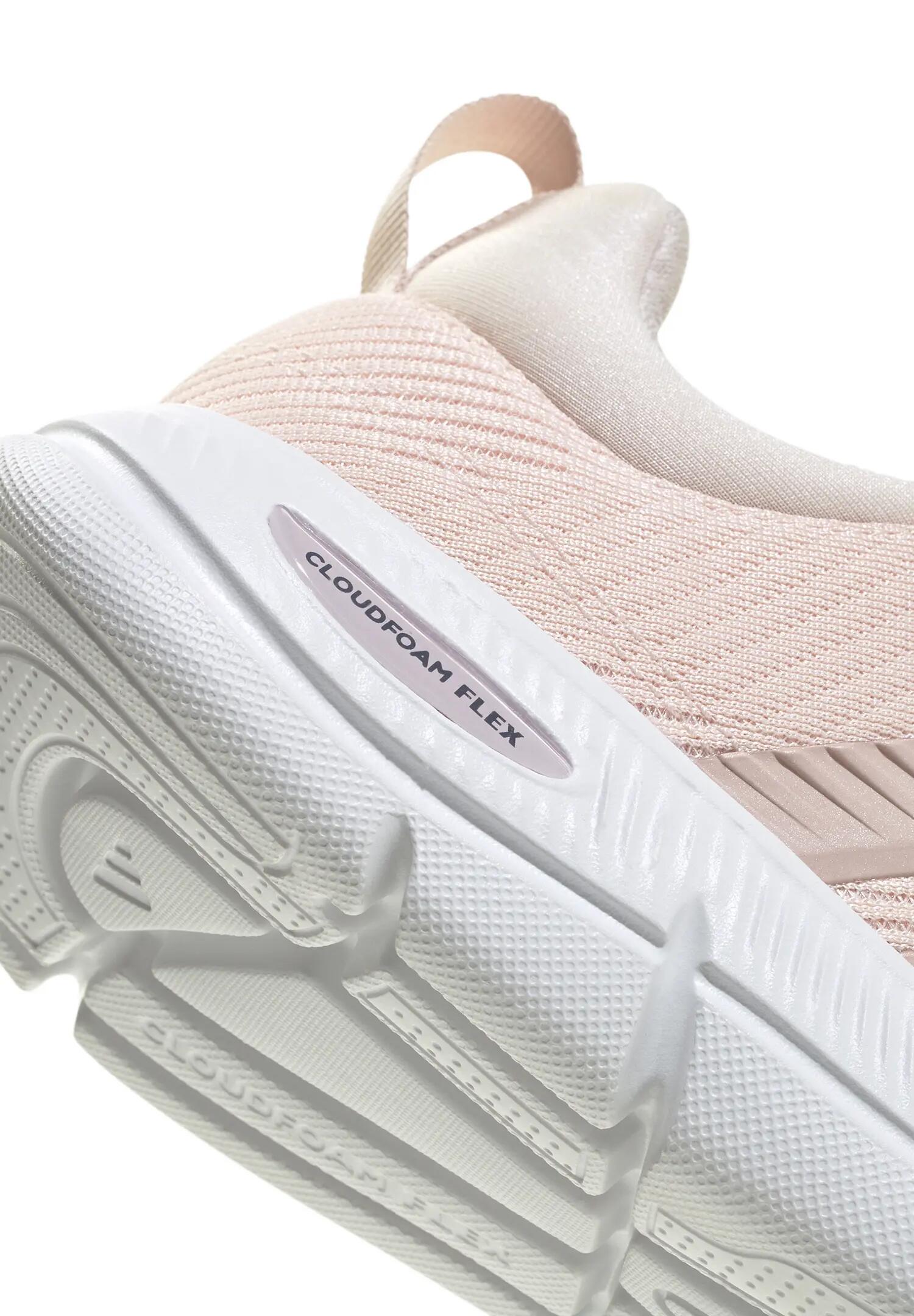 Adidas Damen Cloudfoam Flex Elastic L Sneaker JS4864  Pink met./putty Mauve 6/7