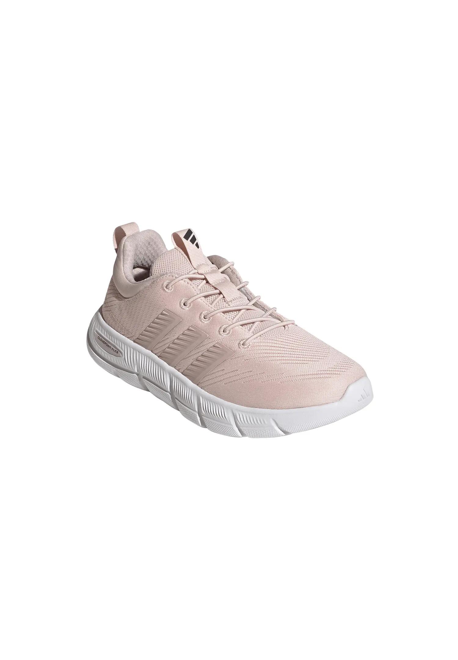Adidas Damen Cloudfoam Flex Elastic L Sneaker JS4864  Pink met./putty Mauve 4/7