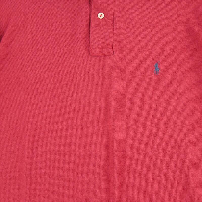 Second life - Tricou polo pentru bărbați cu mânecă scurtă roșu - Ca nou