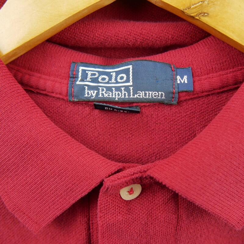 Second life - Tricou polo pentru bărbați cu mânecă scurtă roșu - Ca nou