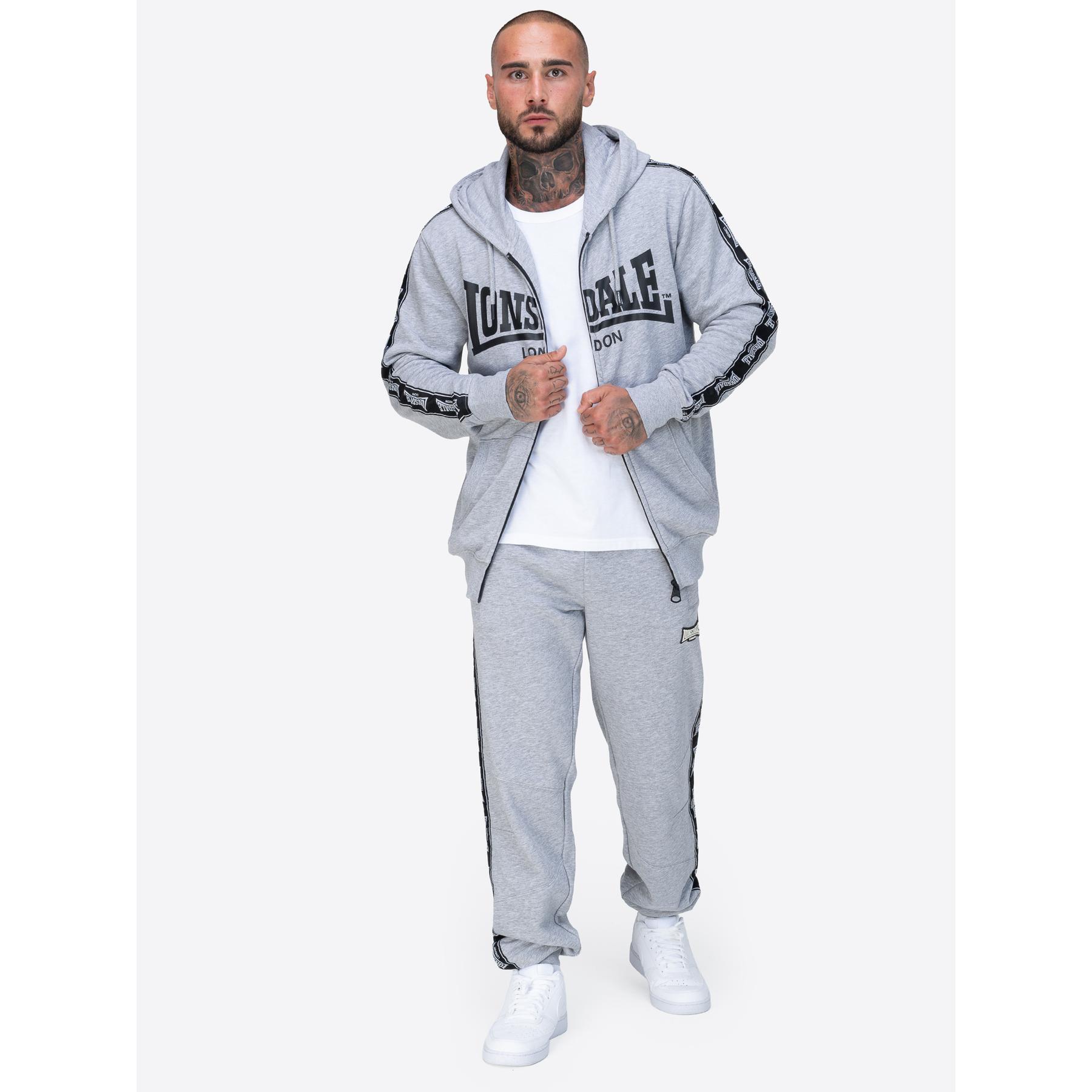 Sweats à capuche Lonsdale gris femme