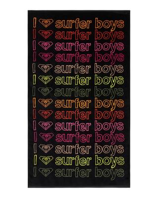 Telo da spiaggia Roxy Cold Water Message Oversized Nero