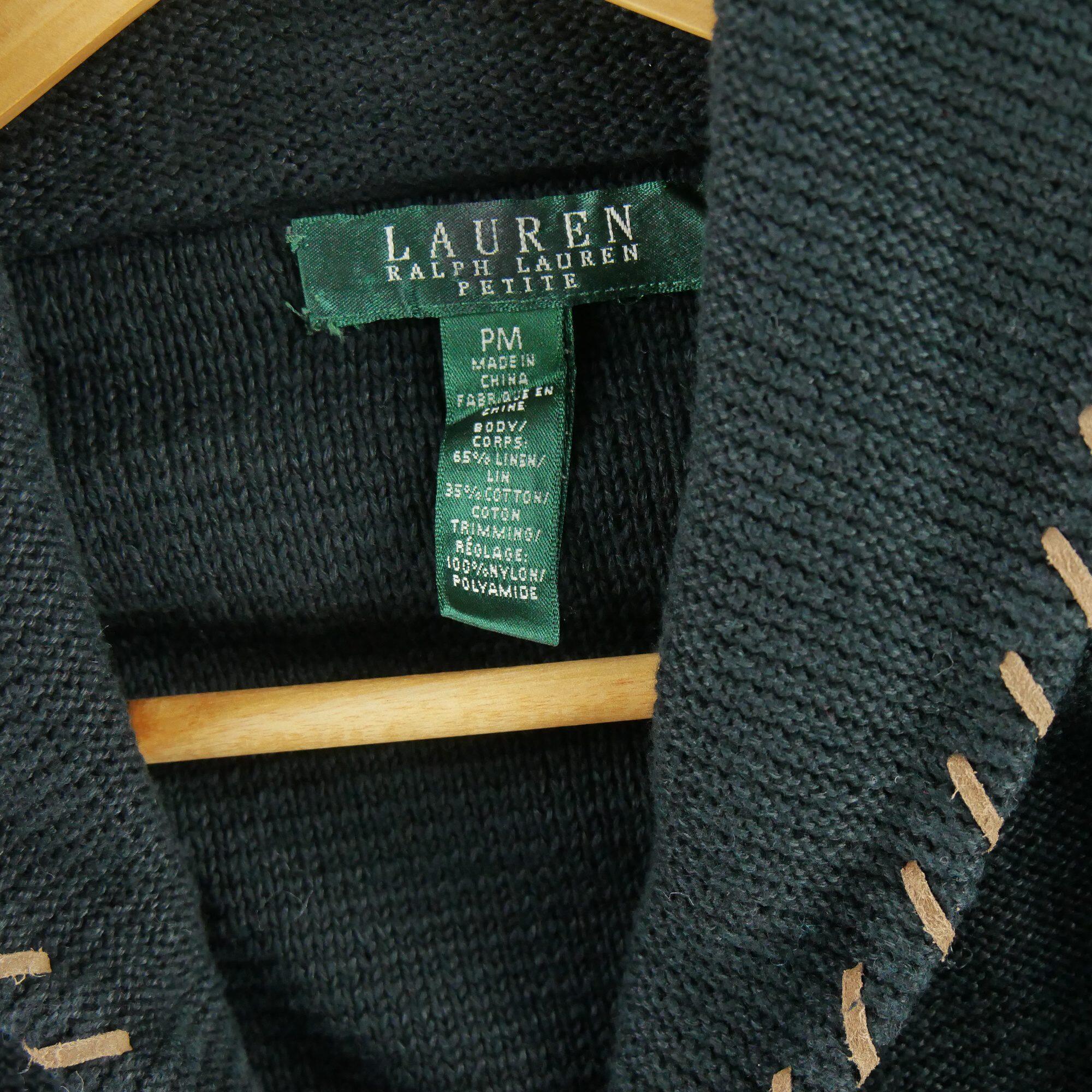 Damen Leinen Schwarze Westen 4/5