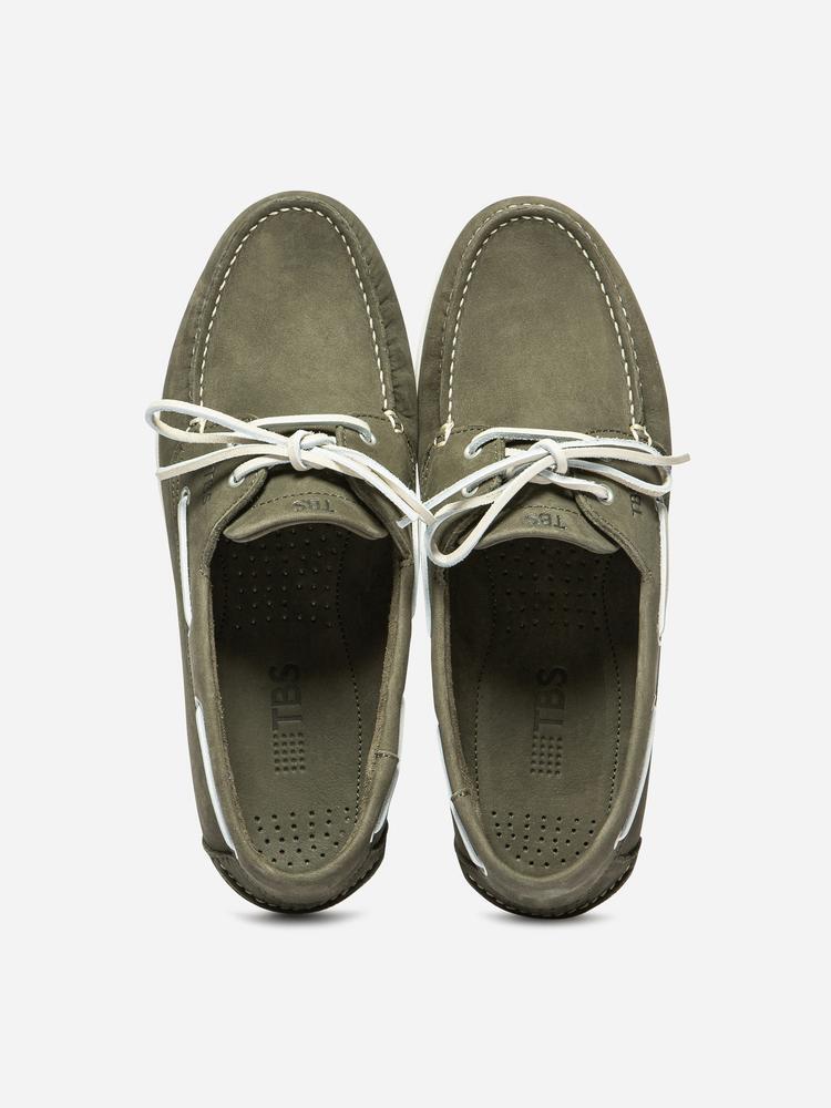 Chaussures bateau homme PHENIS Cactus - cuir, talon 18 mm 3/4